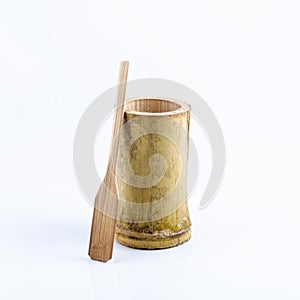 Bamboo Cup with Bamboo Spoon