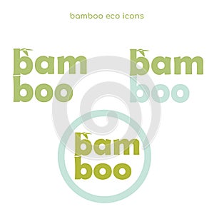 Bamboo eco icons