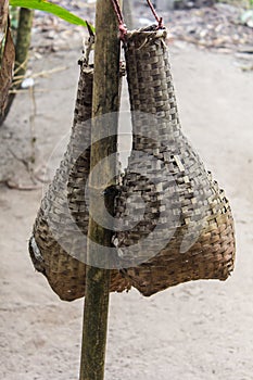 Bamboo eel trap norther Thai style