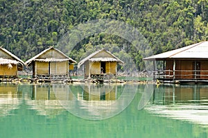 Bamboo floating resort