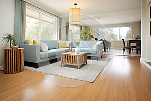 bamboo flooring in an elegant living room