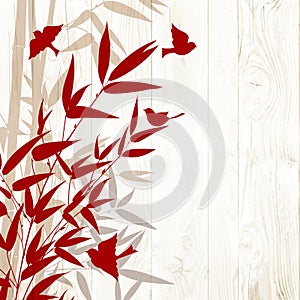 Bamboo forest card