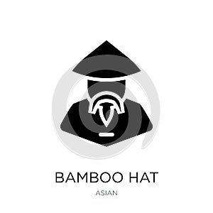 bamboo hat icon in trendy design style. bamboo hat icon isolated on white background. bamboo hat vector icon simple and modern