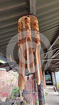 Bamboo home decorating art is suitable for hanging decorations outside the house