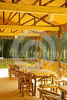 Bamboo house