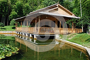 Bamboo house