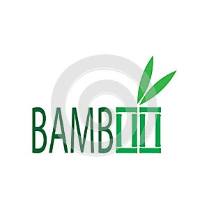 bamboo illustration logo vector
