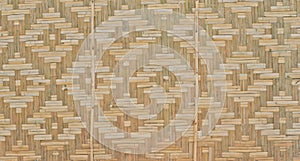 Bamboo lattice wall