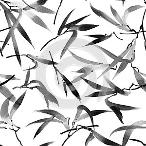 Bamboo leaves pattern
