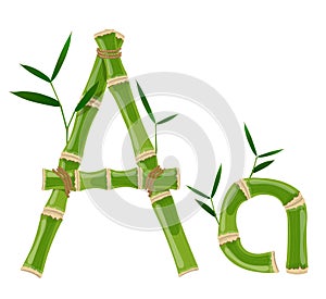 Bamboo letter A