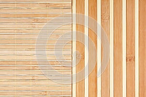 Bamboo mat background.