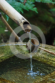 Bamboo Pipe with water dipper