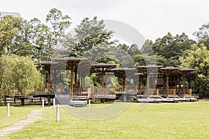 Bamboo Playhouse in the Perdana Botanical Gardens Lake Gardens, Malaysia