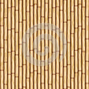 Bamboo pole wood wall