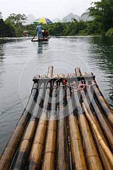 Bamboo Raft Excursion Along Li River photo