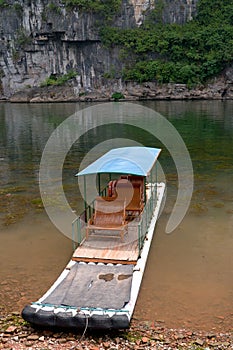 Bamboo raft in Li River