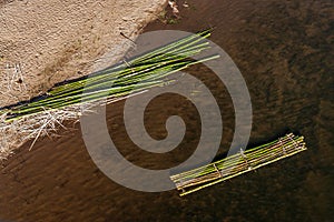Bamboo raft
