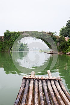 Bamboo rafts in Guilin