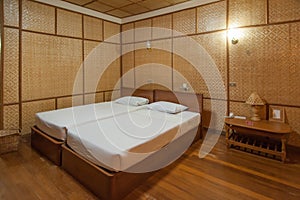 Bamboo resort bedroom