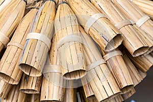 Bamboo ricotta cheese molds photo