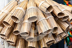 Bamboo ricotta cheese molds photo