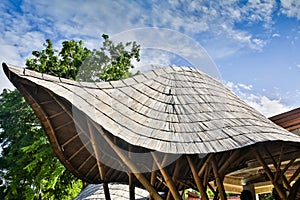 Bamboo Roof Construction. Roof Construction Made From Bamboo