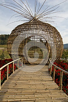 Bamboo sculpture