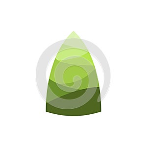 Bamboo shoots or bamboo sprouts flat design vector illustration isolated on white background