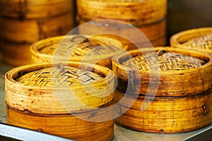Bamboo Steamers for Dim Sum steaming