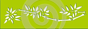 Bamboo stencils art