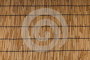 Bamboo stick straw mat texture to background