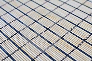 Bamboo texture closeup. Pattern with black lines in the form of rectangles.