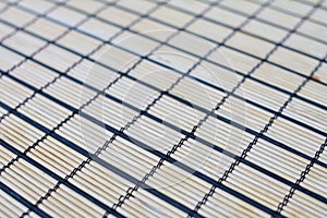 Bamboo texture closeup. Pattern with black lines in the form of rectangles.