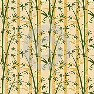 Bamboo tree vector seamless background