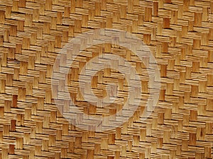 Bamboo weave wood texture pattern background from handmade crafts basket