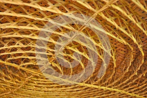 Bamboo weaving in circle shape for ceiling decoration