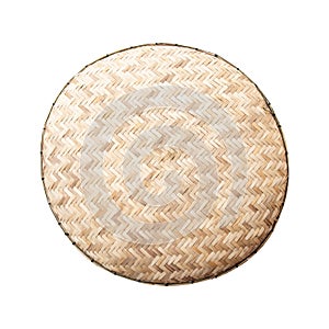 Bamboo wicker on white background