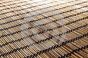 Bamboo wood mat background texture