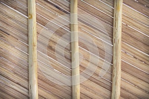 Bamboo wood structure texture with weaving crafts seamless patterns on  background