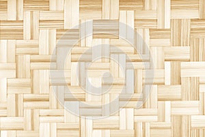 Bamboo wood texture with weaving mat crafts and seamless patterns background