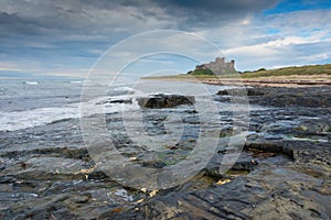 Bamburgh Castle from a distance England
