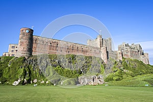 Bamburgh castle northumberland coast