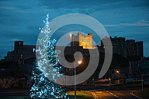 Bamburgh Castle, Northumberland, from the West