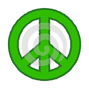 Ban the Bomb Green Sign