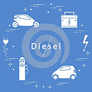 Ban on diesel engines. Transport eco technologies.