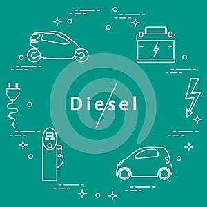 Ban on diesel engines. Transport eco technologies.