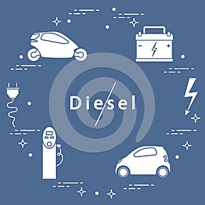 Ban on diesel engines. Transport eco technologies.