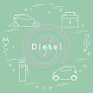 Ban on diesel engines. Transport eco technologies