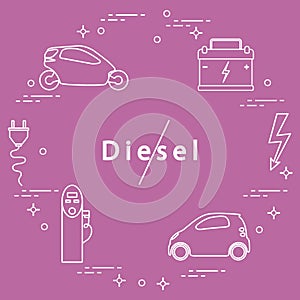 Ban on diesel engines. Transport eco technologies