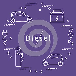Ban on diesel engines. Transport eco technologies